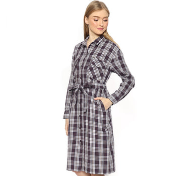 BERRYRUSSIAN MIDI DRESS  PURPLE