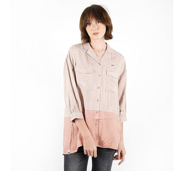 AUDREY LADIES SHIRT LONG PINK