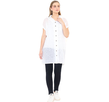 BAYONETE LADIES BLOUSE  WHITE