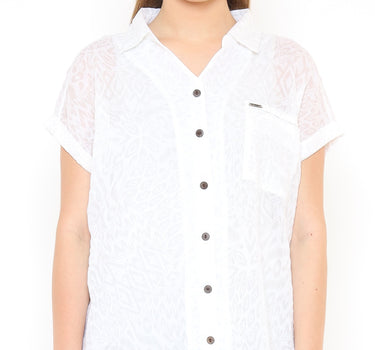 BAYONETE LADIES BLOUSE  WHITE