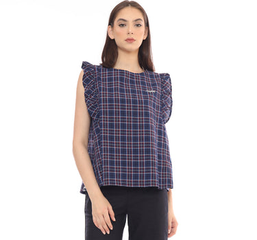 POPPY LADIES SHIRT  NAVY