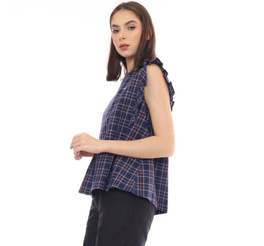 POPPY LADIES SHIRT  NAVY