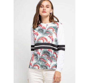 ANNE LADIES LONG TEE  WHITE