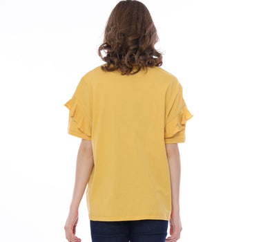 AUDY SHORT TEE 231A YELLOW