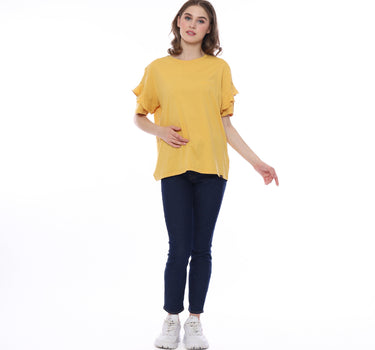 AUDY SHORT TEE 231A YELLOW