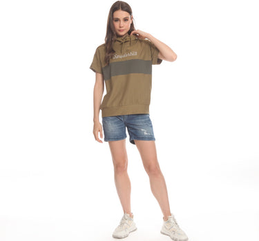 BRANDY LADIES TEE  MUSTARD