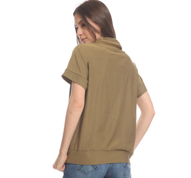 BRANDY LADIES TEE  MUSTARD