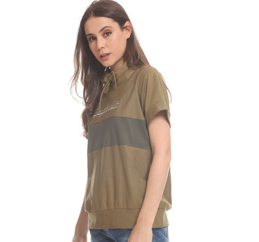 BRANDY LADIES TEE  MUSTARD