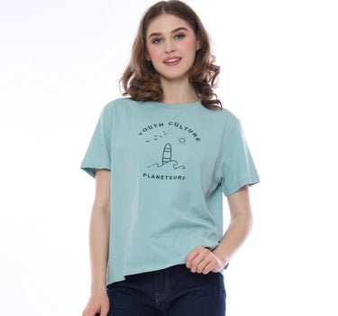 SELLY BASSIC TEE 231A GREEN