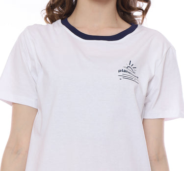 SUNSET BASSIC TEE 231A WHITE