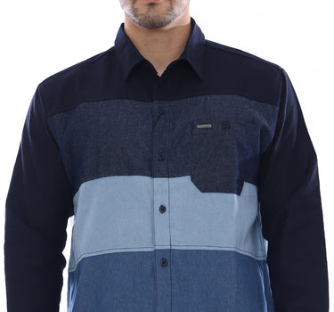 BRAYMON MEN SHIRT LONG NAVY