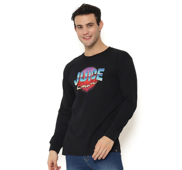 COMA MEN LONG TEE  BLACK