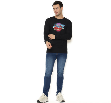 COMA MEN LONG TEE  BLACK