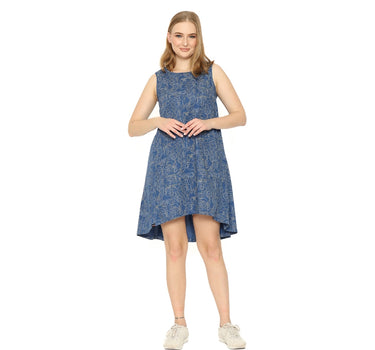 SOUNA MIDI DRESS BLUE