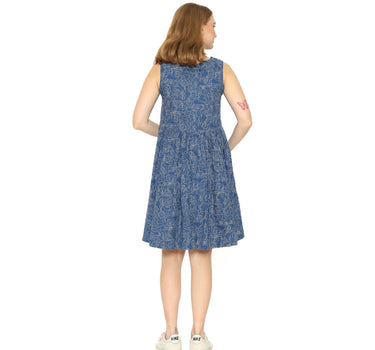 SOUNA MIDI DRESS BLUE