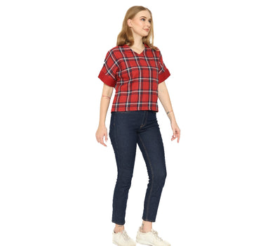 HITOMI LADIES SHIRT RED