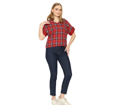 HITOMI LADIES SHIRT RED