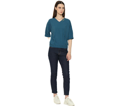 Planet Surf Clothing Kemeja Lengan Pendek Wanita Rayla Ladies Blouse Planet Surf