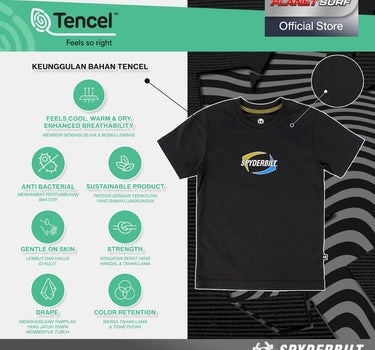 SPYDOF TENCEL KIDS TEE BLACK
