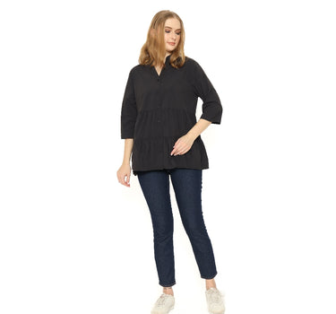 ARIA LADIES BLOUSE BLACK