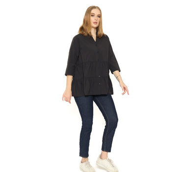 ARIA LADIES BLOUSE BLACK