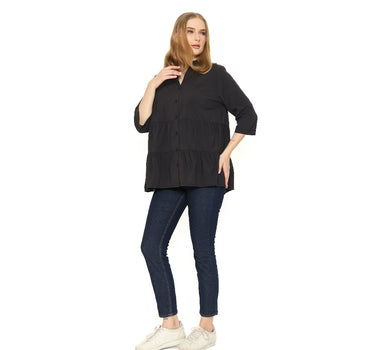 ARIA LADIES BLOUSE BLACK