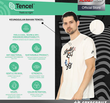 STRACOM TENCEL MEN TEE WHITE