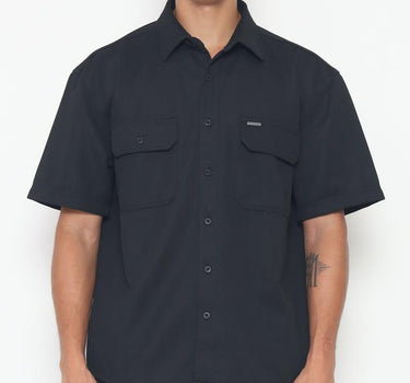 Spyderbilt kemeja lengan pendek Pria Bruns Men Shirt Planet Surf