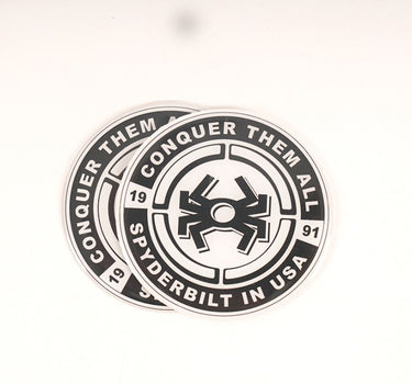 STICKER LOGO SPYDER BULAT UK. 7 X 7 CM BLACK ALL