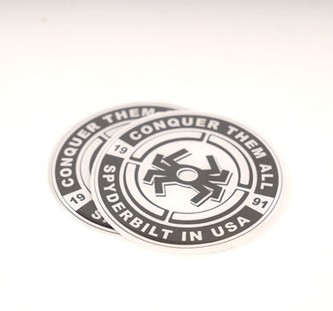 STICKER LOGO SPYDER BULAT UK. 7 X 7 CM BLACK ALL
