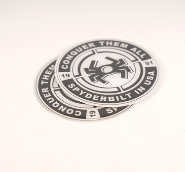 STICKER LOGO SPYDER BULAT UK. 7 X 7 CM BLACK ALL