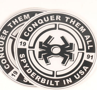 STICKER LOGO SPYDER BULAT UK. 7 X 7 CM BLACK ALL