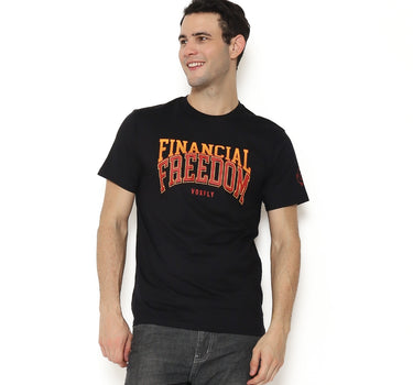 FINANCIAL FREEDOM MEN TEE  BLACK
