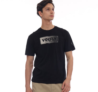 LICENSE PLATE MEN TEE  BLACK