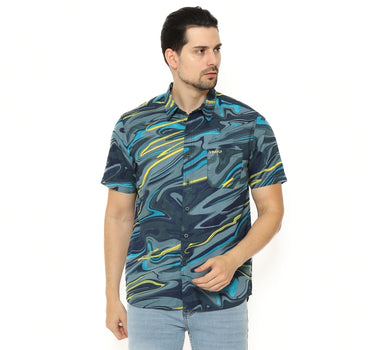 Voxfly Kemeja Lengan Pendek Pria Ketsugo Shirt Short Planet Surf