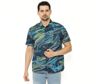 Voxfly Kemeja Lengan Pendek Pria Ketsugo Shirt Short Planet Surf