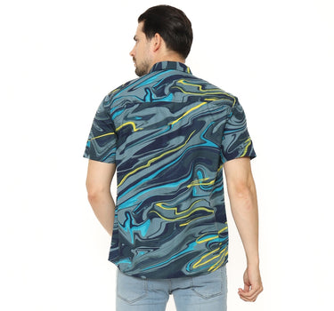Voxfly Kemeja Lengan Pendek Pria Ketsugo Shirt Short Planet Surf