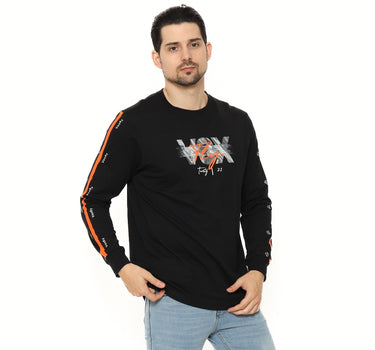 Voxfly Kaos Lengan Panjang Pria Fine Line Long Tshirt Planet Surf