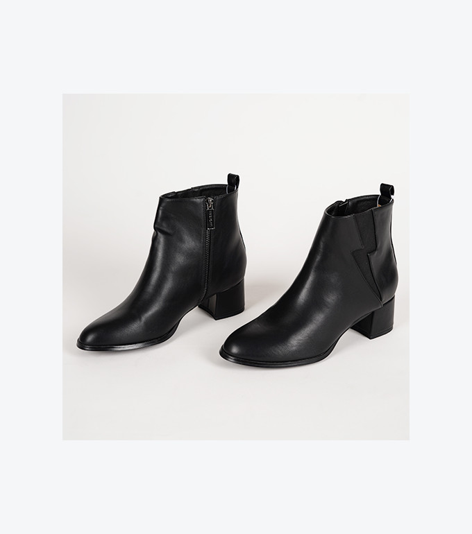 B INS ANKLE BOOTS  BLACK 36