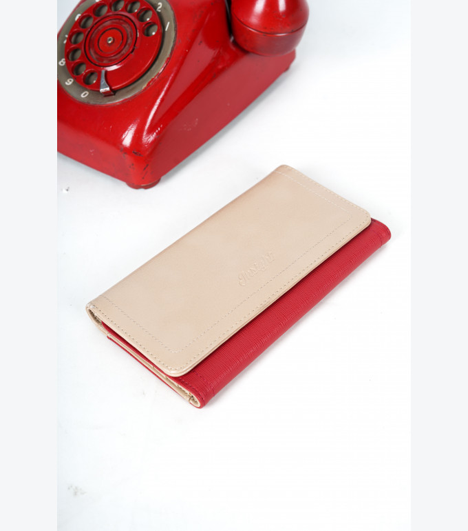 TWO TONE WALLET  CREAM ALL