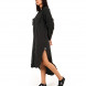 FRENCH MUSLIN SHIRT DRESS  BLACK S