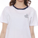 SUNSET BASSIC TEE 231A  WHITE S