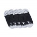 RIP CURL INVISIBLE SOCK 5 PACK  BLACK ALL
